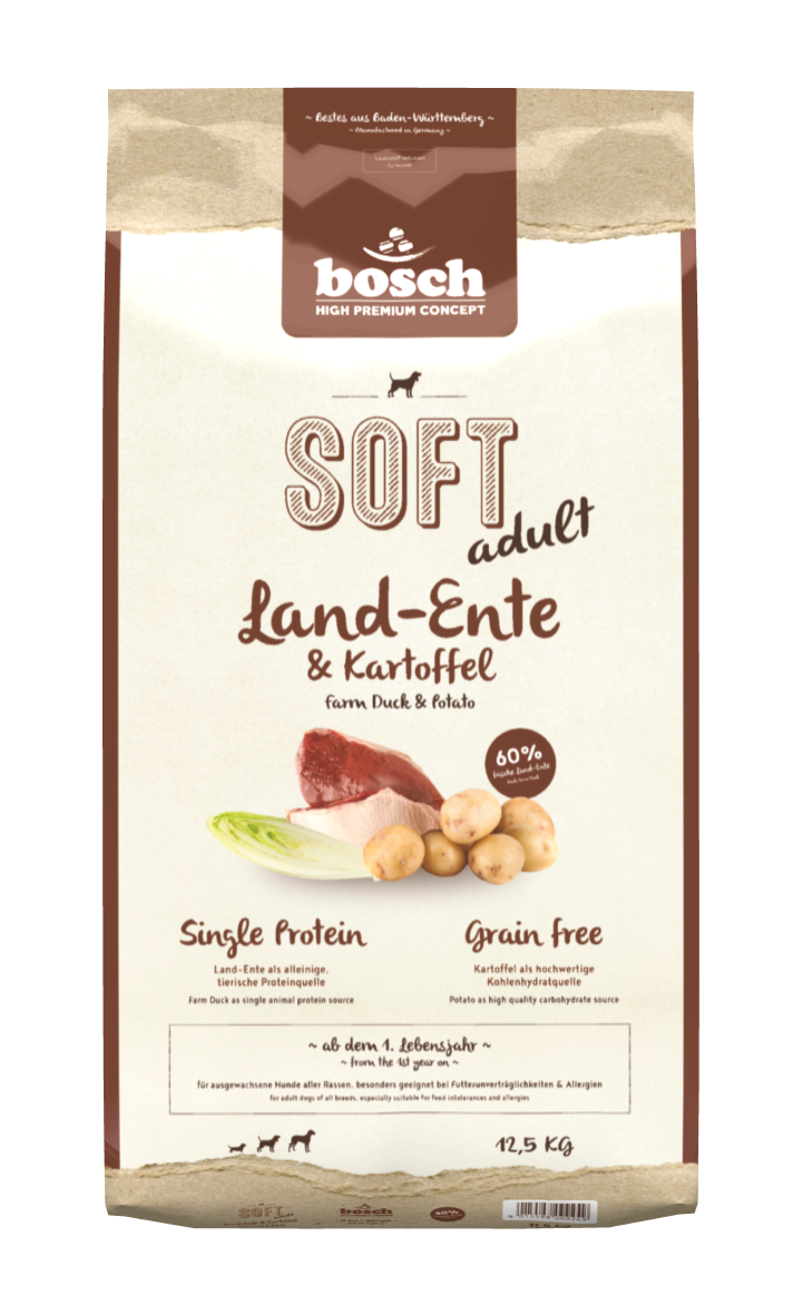 bosch Hunde-Trockenfutter HPC Soft Land-Ente+Kartoffel